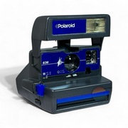 Polaroid 600 Close Up 636 Blue Odnowiony Aparat Instax Refurbished Pudełko