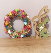 Wianek stroik wielkanocny wiosenny