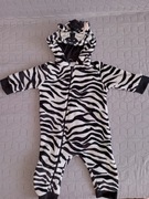 Pajacyk ocieplany zebra rozmiar 68