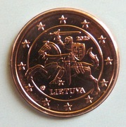 LITWA 2025 5 CENTÓW UNC !!!!!!!!!!