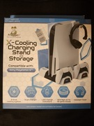 Podstawka chłodząca FROGGIEX FX-P5-C3-W do PS5 FAT Nowa