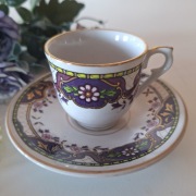 Filiżanka porcelanowa ze spodkiem turecka 