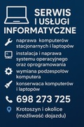 Pomoc informatyczna / serwis komputerów i laptopów