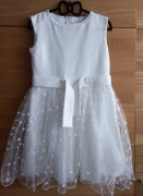 Sukienka biała rozm. 128