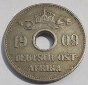 NIEMIECKA AFRYKA WSCHODNIA 10 Heller 1909J