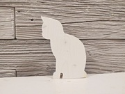 Kot z drewna ; Figurka z drewna ; Figurki z drewna