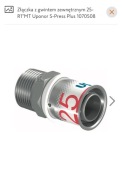 Złączka z gwintem zewnętrznym 25-R1"MT Uponor S-Press Plus 1070508