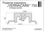 PRZEPONA MACERATORA VERNACARE 750
