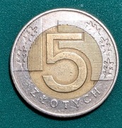 5 zł 1994 obiegowa stan bardzo dobry