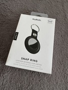 KeyBudz Snap Ring Leather Key Ring For Apple AirTag Dwie sztuki