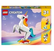 LEGO Creator 3 w 1. Magiczny jednorożec, konik morski, paw. Kucyk pony.