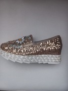 Sneakersy damskie , buty z cekinami ,włoskie buty