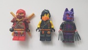 Lego Ninjago figurki Kai, Cole 3 szt.