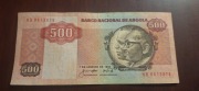 BANKNOT ANGOLA 500 kwanzas 1984 rok  rzadki 