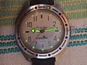 AMFIBIA 200m Zegarek Vostok Komandirskie Okręt  ZSRR. SPRAWNY
