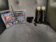 Zestaw 2 X kontroler move + kamera i gry ps3