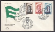 Luksemburg, Luxembourg 1956 - EUROPA CEPT, Mi 555-7 na FDC