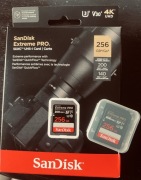 DWIE Karty pamięci SANDISK Extreme PRO SDXC 256GB