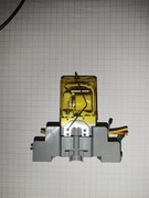 Przekaźnik 24V 2 kanały NC/NO z podstawką z diodą wąski