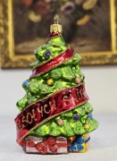 Bombka choinkowa Choinka Wesolych Swiąt szklane bombki 1 szt 