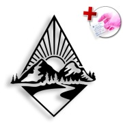 Naklejka LANDSCAPE KRAJOBRAZ - na samochód, szybę, ścianę, drzwi