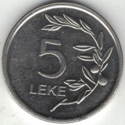 Albania 5 leke leków 2011 - 20 mm - nr 1