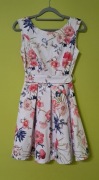 Sukienka letnia damska z paskiem Kwiaty FORTI rozmiar 36 nowa