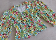 Guy Laroche projektant vintage  żakiet lata 80-te  abstrakcyjne wzory S M