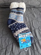 Ciepłe Zimowe Skarpetki Dziecięce antypoślizgowe 32-35