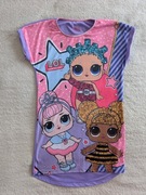 Kolorowa sukienka koszula nocna piżama Lol L.O.L. Surprise 128 134 jak nowa