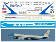 PAS Decals 747VC25 - kalki na Boeing VC-25A Air Force One  