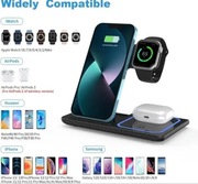 Ładowarka bezprzewodowa 3 w 1do iPhone AirPods biala