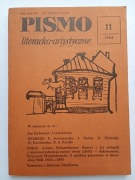 PISMO LITERACKO-ARTYSTYCZNE 11/1984 [ Schopenhauer Okudżawa ]