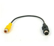 Kabel S-Video 7-pin na gniazdo RCA żółty (20 cm) – oryginalnie zapakowany