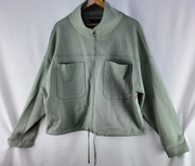 F&F zielona oversize bluza zapinana na zamek EU 42