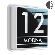 PODŚWIETLANY numer na dom LED czujnikiem zmierzchu M3 tabliczka adresowa