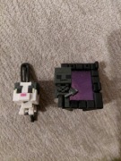 Zestaw figurek Minecraft kot, szkielet i portal