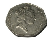 Moneta 50 pensów 1997 UK / Wielka Brytania – Britannia