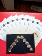 Zestaw monet 5zł 10 szt z folderami jak foto i opis