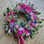 Wianek na drzwi dekoracja ozdoba prezent wiosna 