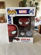 FUNKO POP MARVEL - SPIDERMAN - SPIDER MAN - DIAMOND COLLECTION - 593 