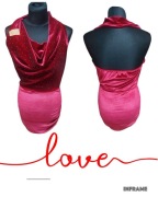 Sukienka mini welurowa