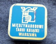 Międzynarodowe Targi Książki Warszawa przypinka na szpilce