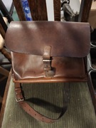 Torba z grubej skóry stara