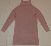 Sweter Damski Różowy Sinsay Ciepły Rozmiar XS Luźny Krój Stan Bardzo Dobry