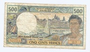 TAHITI 500 FRANCS 1985 P25D