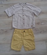 Komplet Zestaw H&M Koszula Krótki Rękaw + Spodenki r. 104