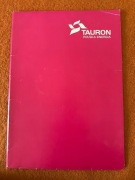 Teczka reklamowa Tauron, A4, papierowa, do kolekcji