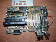 PŁYTA ASUS P2B+PENTIUM II 350MHZ+384MB RAM+KARTY PCI