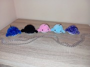 Brelok wieloryb na szydełku amigurumi handmade 
